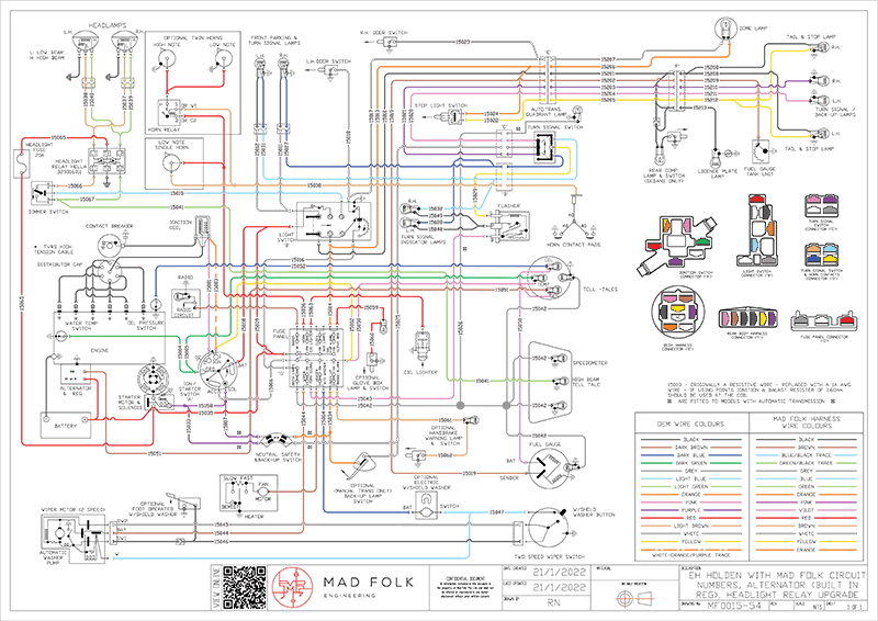 Internal regulator + headlight relay